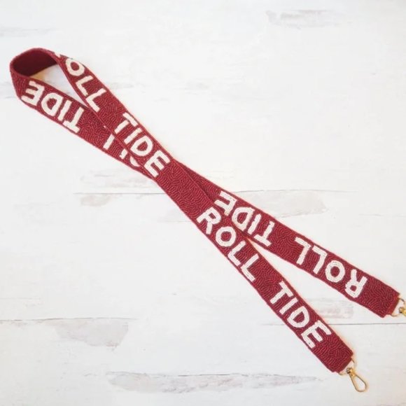 Roll Tide University of Alabama Beaded Purse Strap - Picture 3 of 4